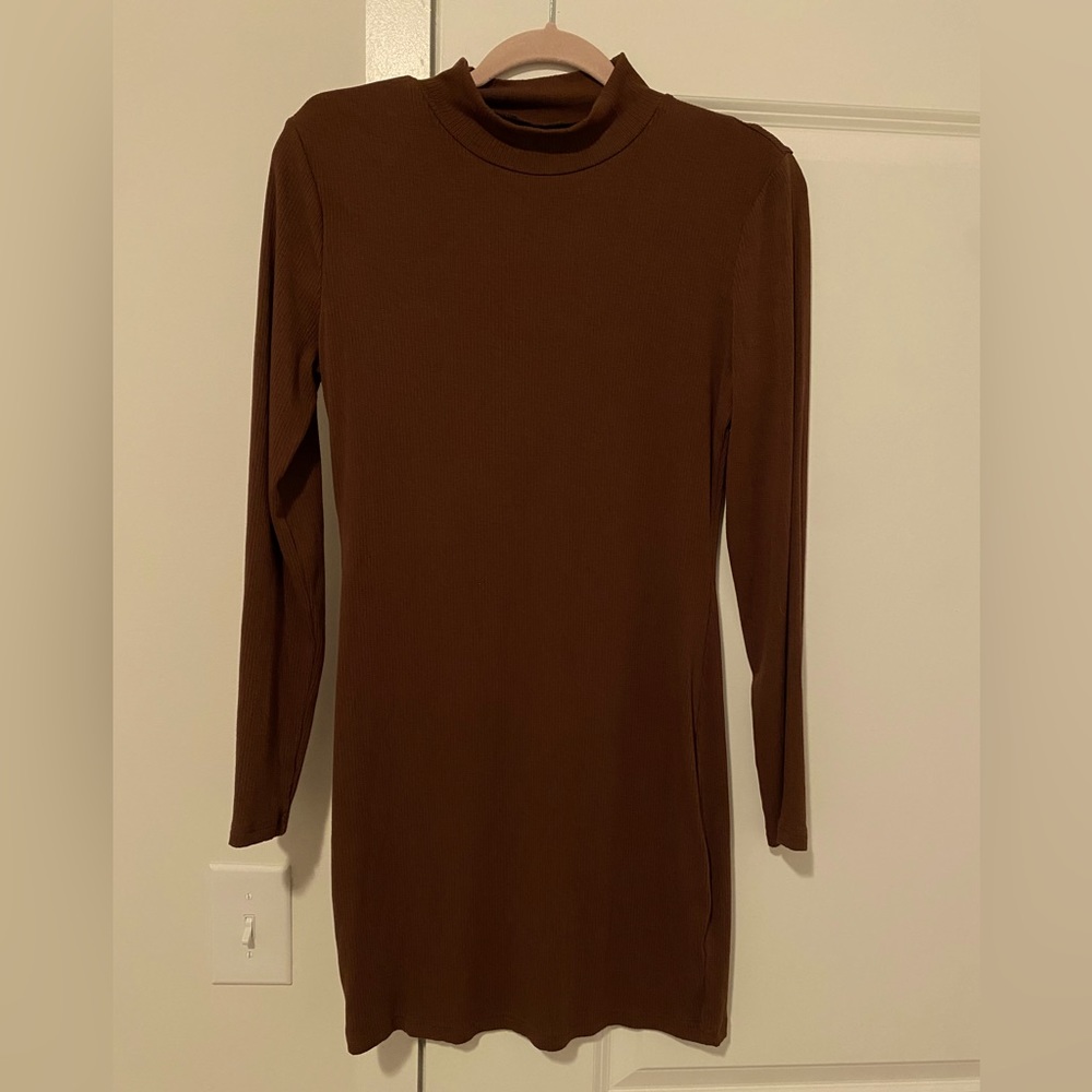Chocolate Brown Bodycon Dress